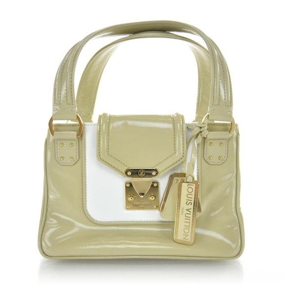 Louis Vuitton Beige Vernis Sac-Bicolore PM Bag